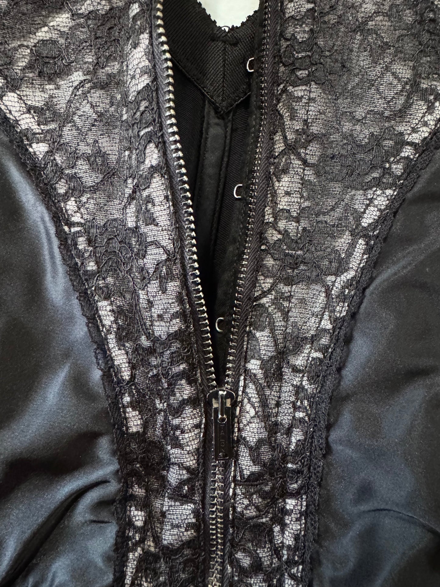 1950s Lady Marlene Black Lace Bustier