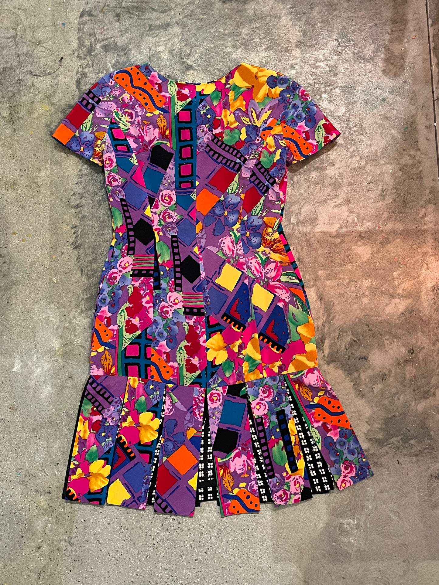 Psychedelic Print Dress