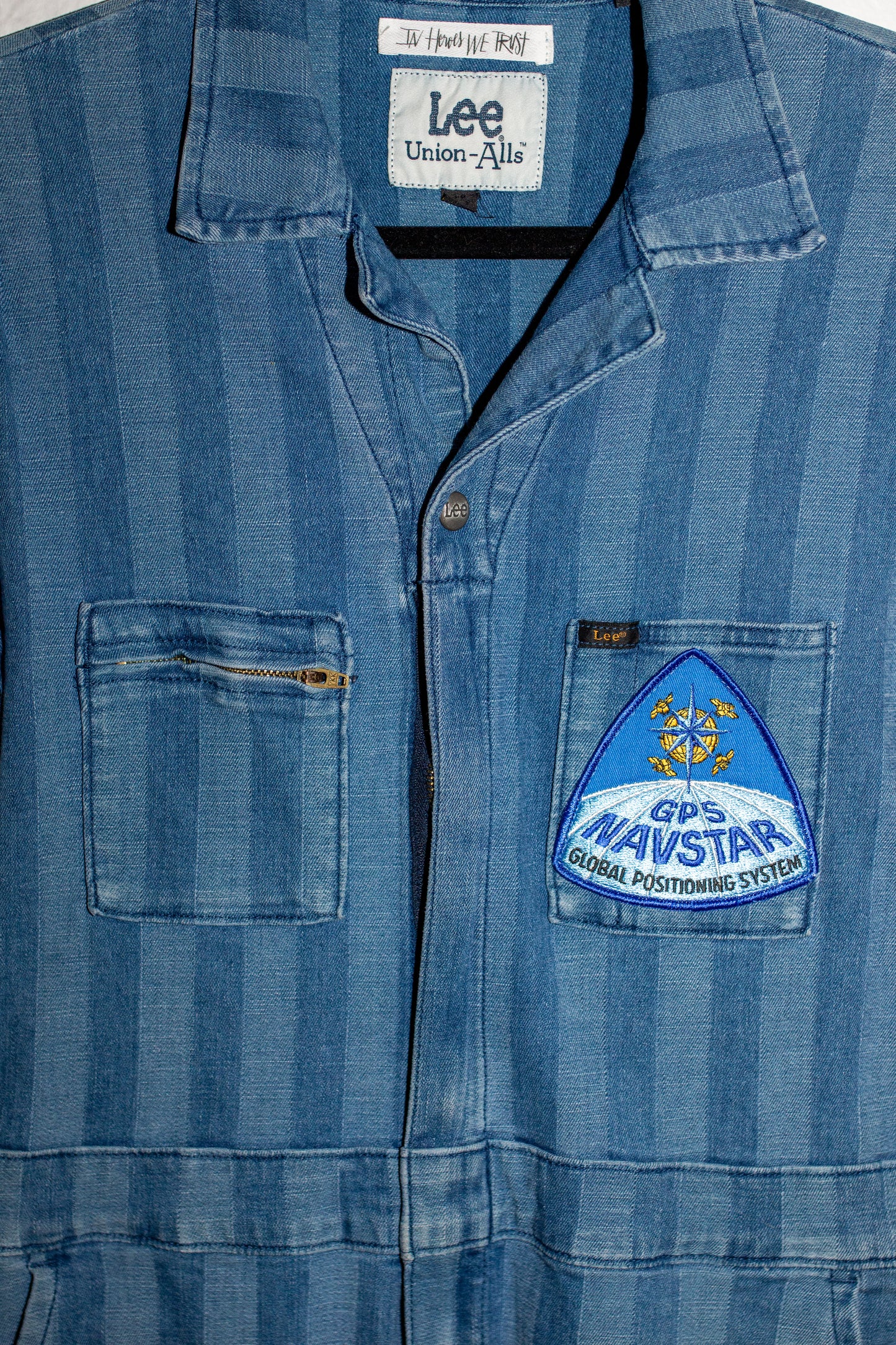 Lee Denim Striped Jumpsuit