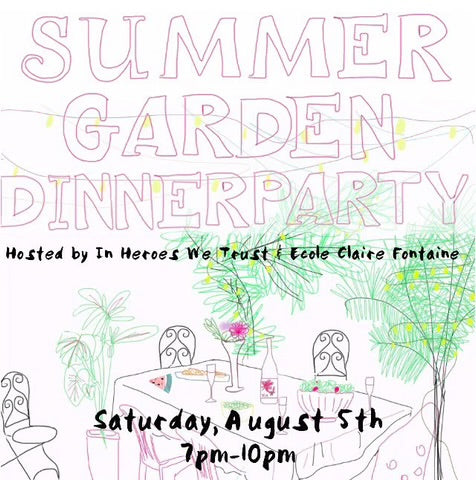 IHWT Summer Garden Dinner Party