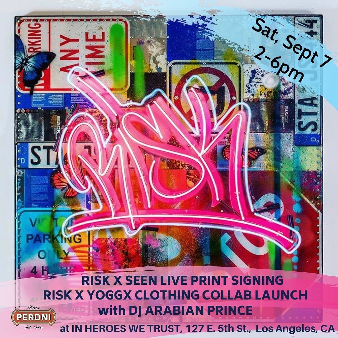 Seen x Risk Live Print Signing + Yoggx Collab Launch September 7th