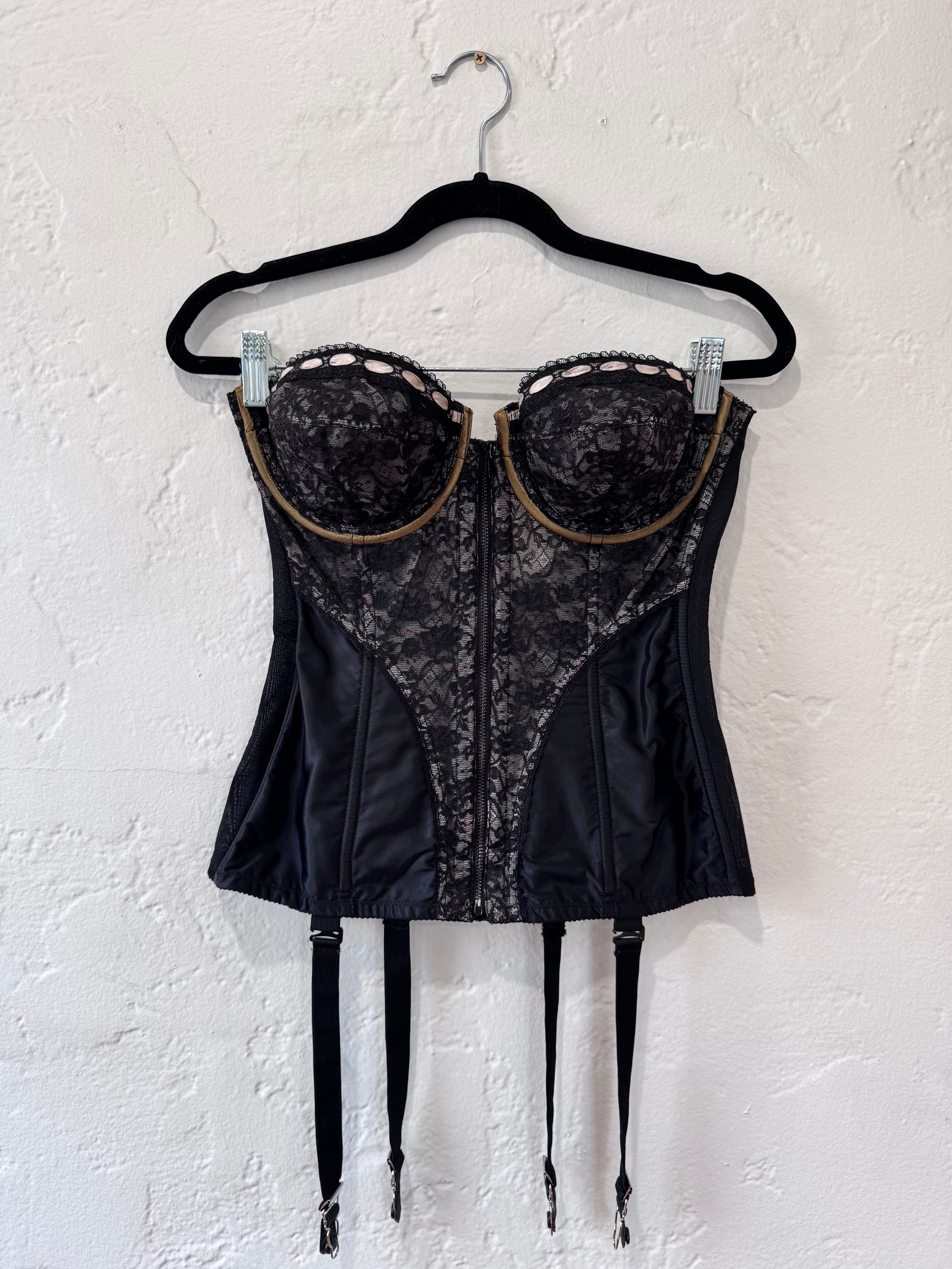 1950s Lady Marlene Black Lace Bustier – In Heroes We Trust