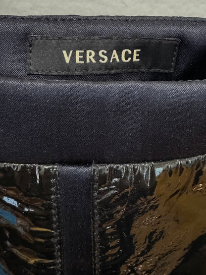 Versace Patent Leather Mini Skirt