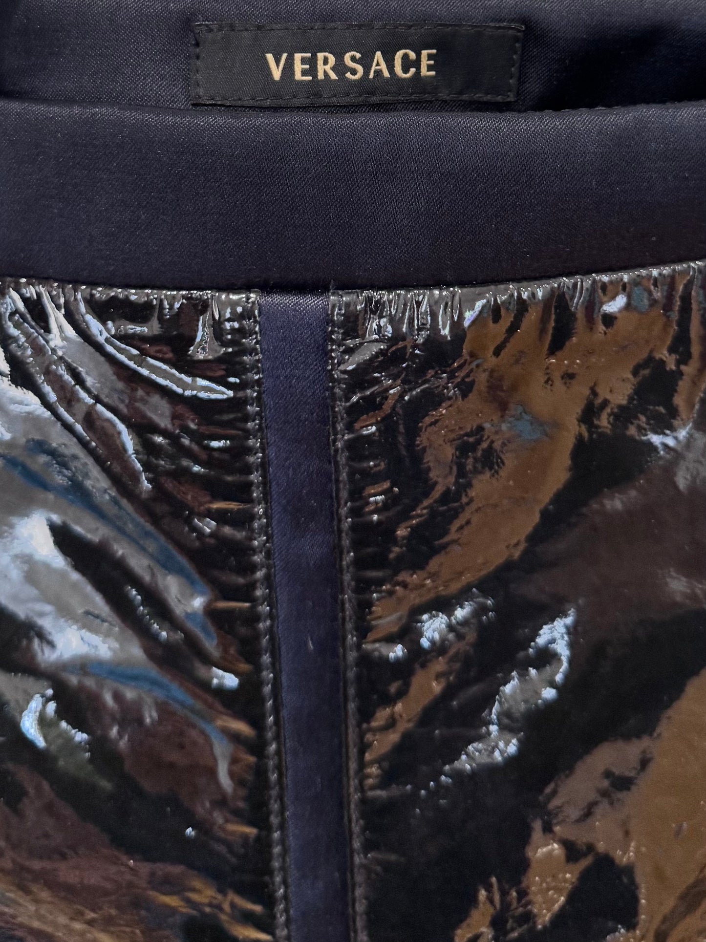 Versace Patent Leather Mini Skirt