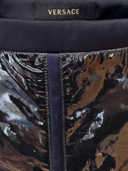 Versace Patent Leather Mini Skirt