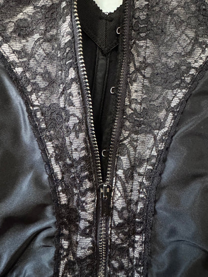 1950s Lady Marlene Black Lace Bustier