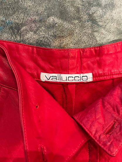 Vintage Red Leather Knickers, 70s, Miami