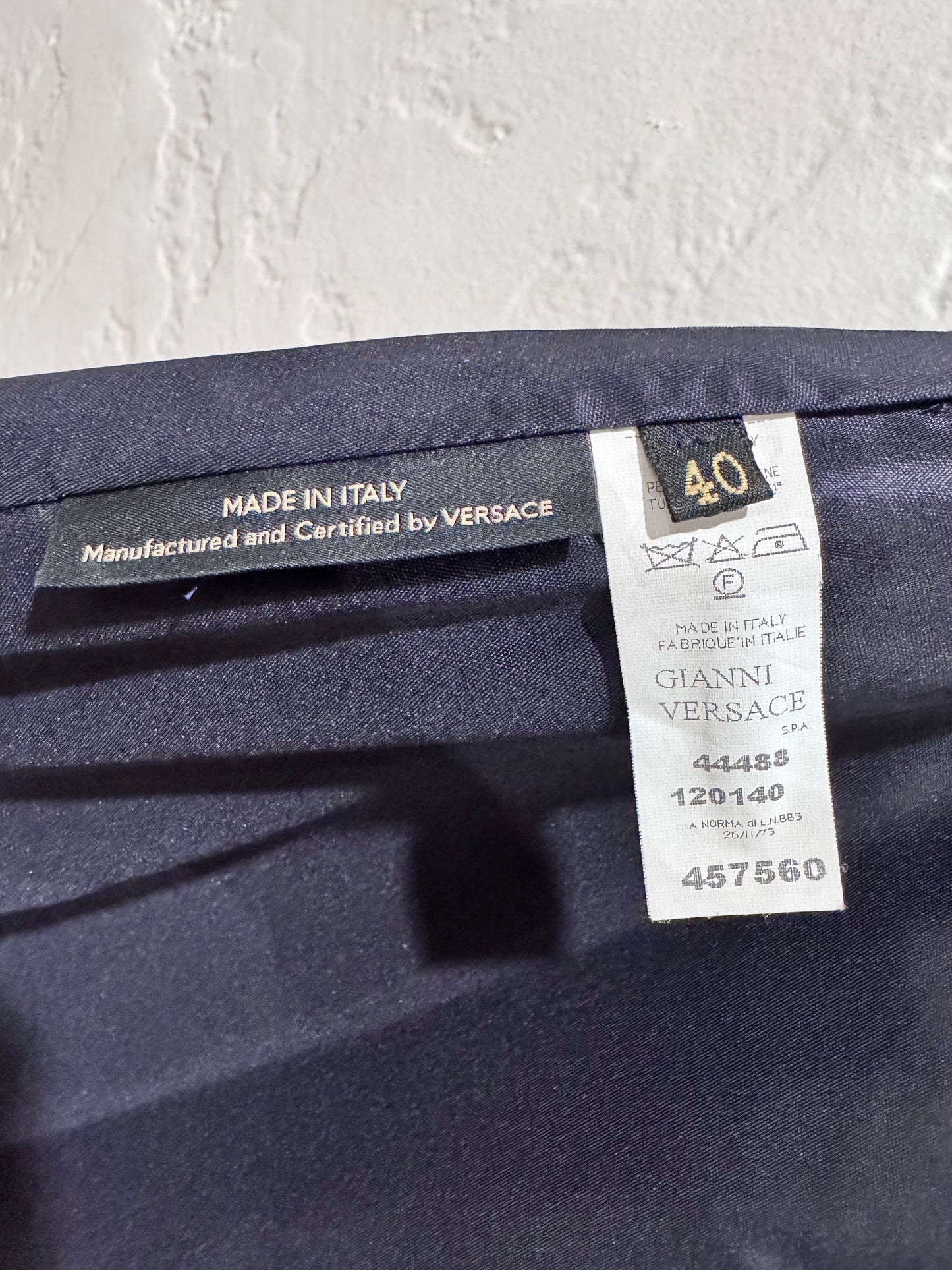 Versace Patent Leather Mini Skirt