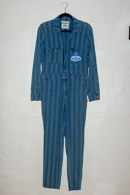Lee Denim Striped Jumpsuit