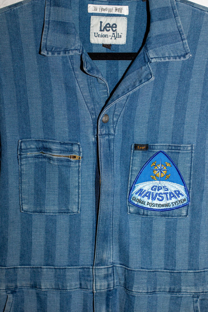 Lee Denim Striped Jumpsuit